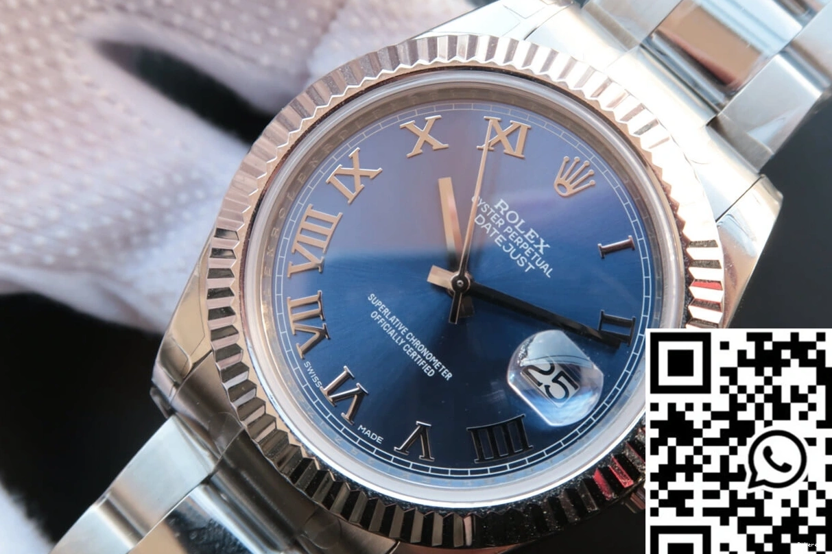 Rolex Dial Datejust EW Blue 116334 Factory 0517